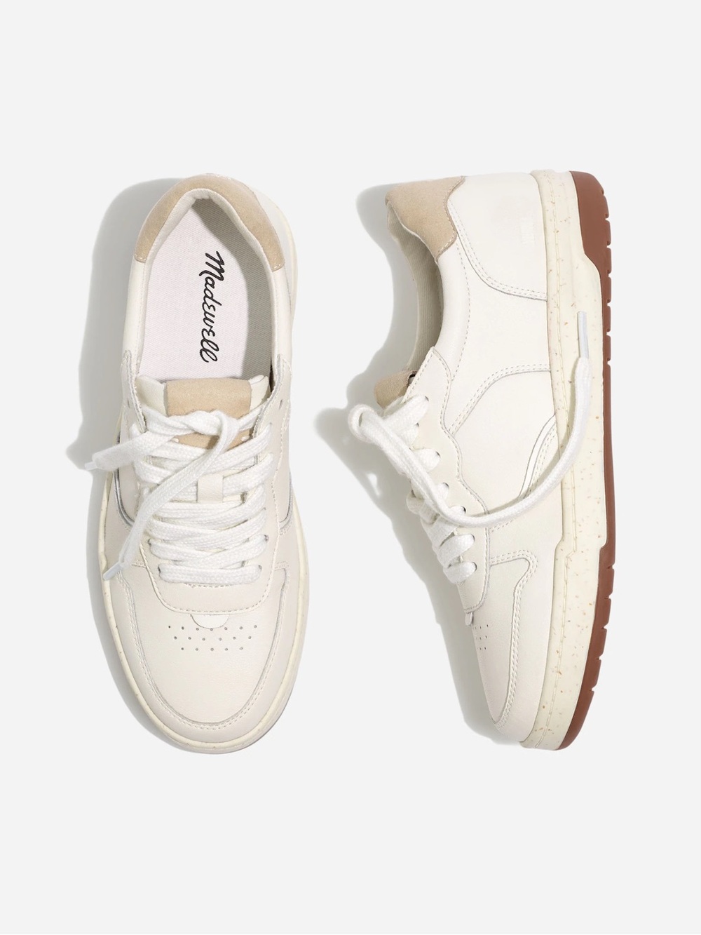 Madewell Court Sneakers in White Leather